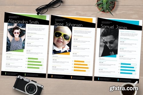 InDesign Resume Template CV (Choose a Color)