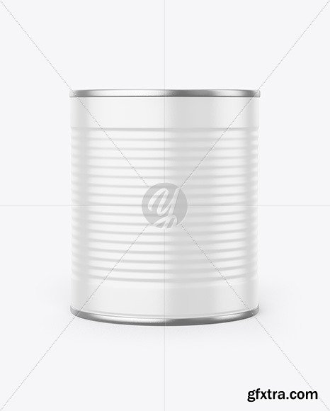 Tin Can With Pull Tab & Matte Finish Mocup 67480