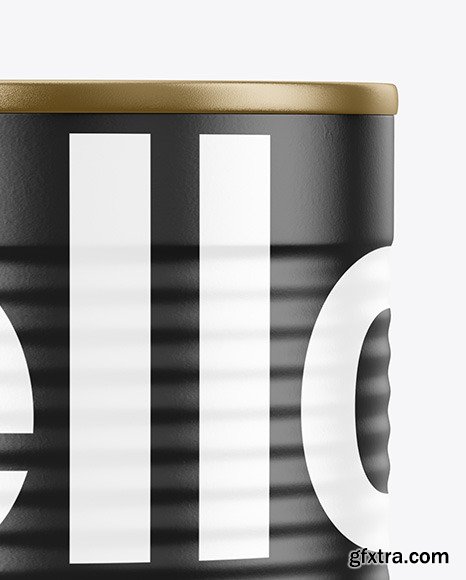 Tin Can With Pull Tab & Matte Finish Mocup 67480