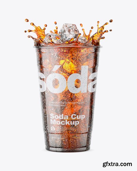 Plastic Cup With Cola Splash 67613