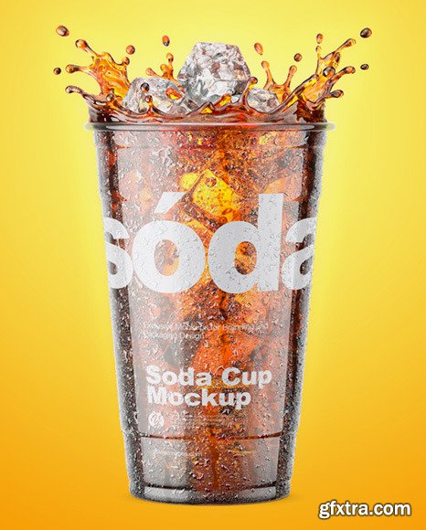 Plastic Cup With Cola Splash 67613