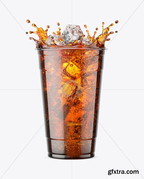 Plastic Cup With Cola Splash 67613