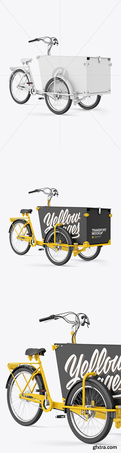 Cargo Bike Mockup - Half Side View 65672