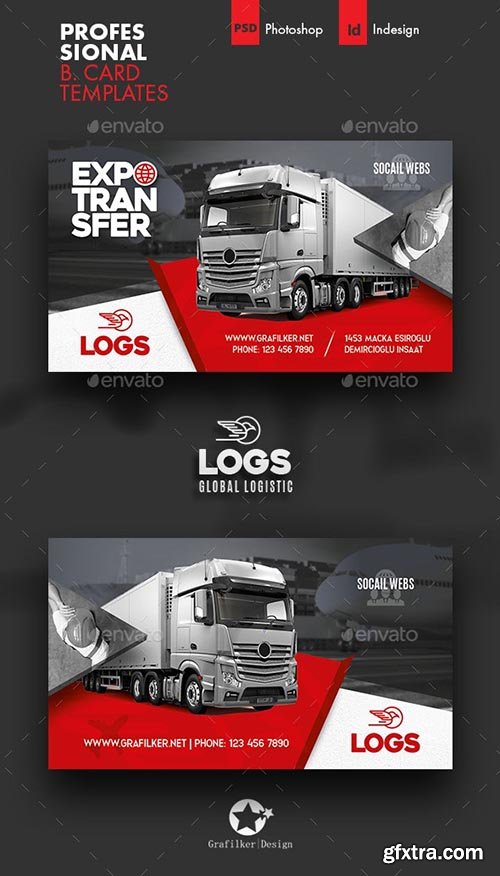 GraphicRiver - Logistics Business Card Templates 28139253