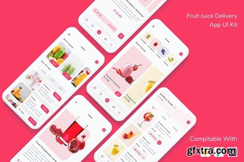 Fruit Juice Delivery App UI Kit