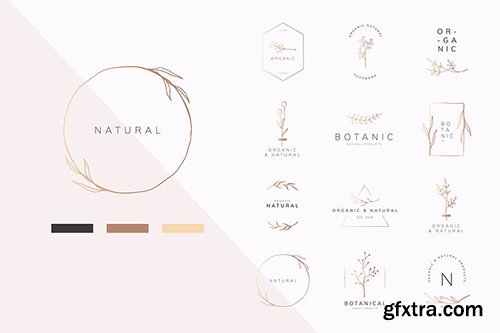 Organic product brand logo vector collection 935697