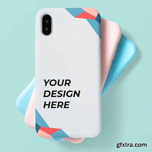 Pastel mobile phone case mockup 598479