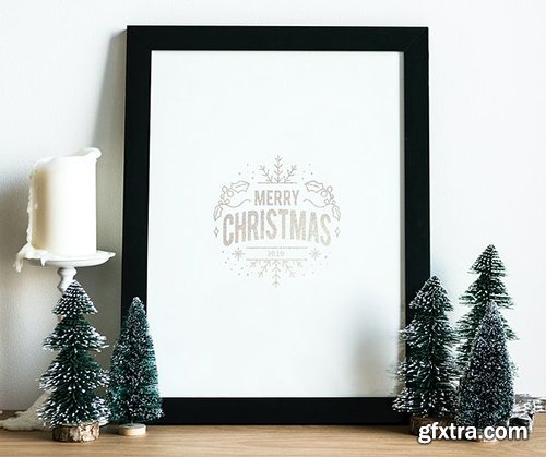 Christmas holiday greeting design mockup 516274