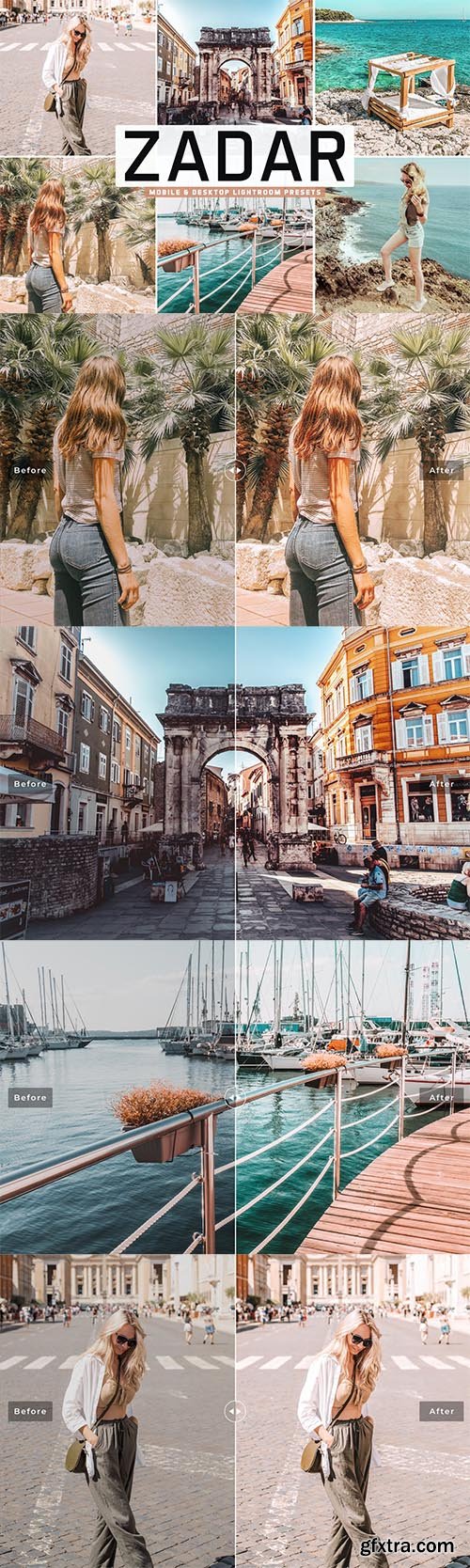 Zadar Mobile & Desktop Lightroom Presets