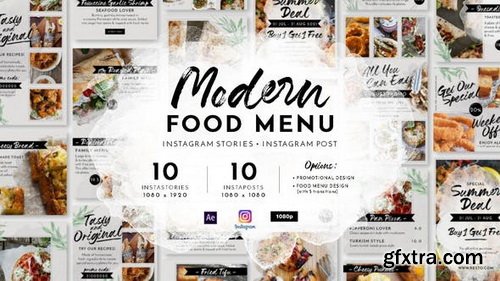 Videohive - Modern Food Menu Instagram Stories - 28331308