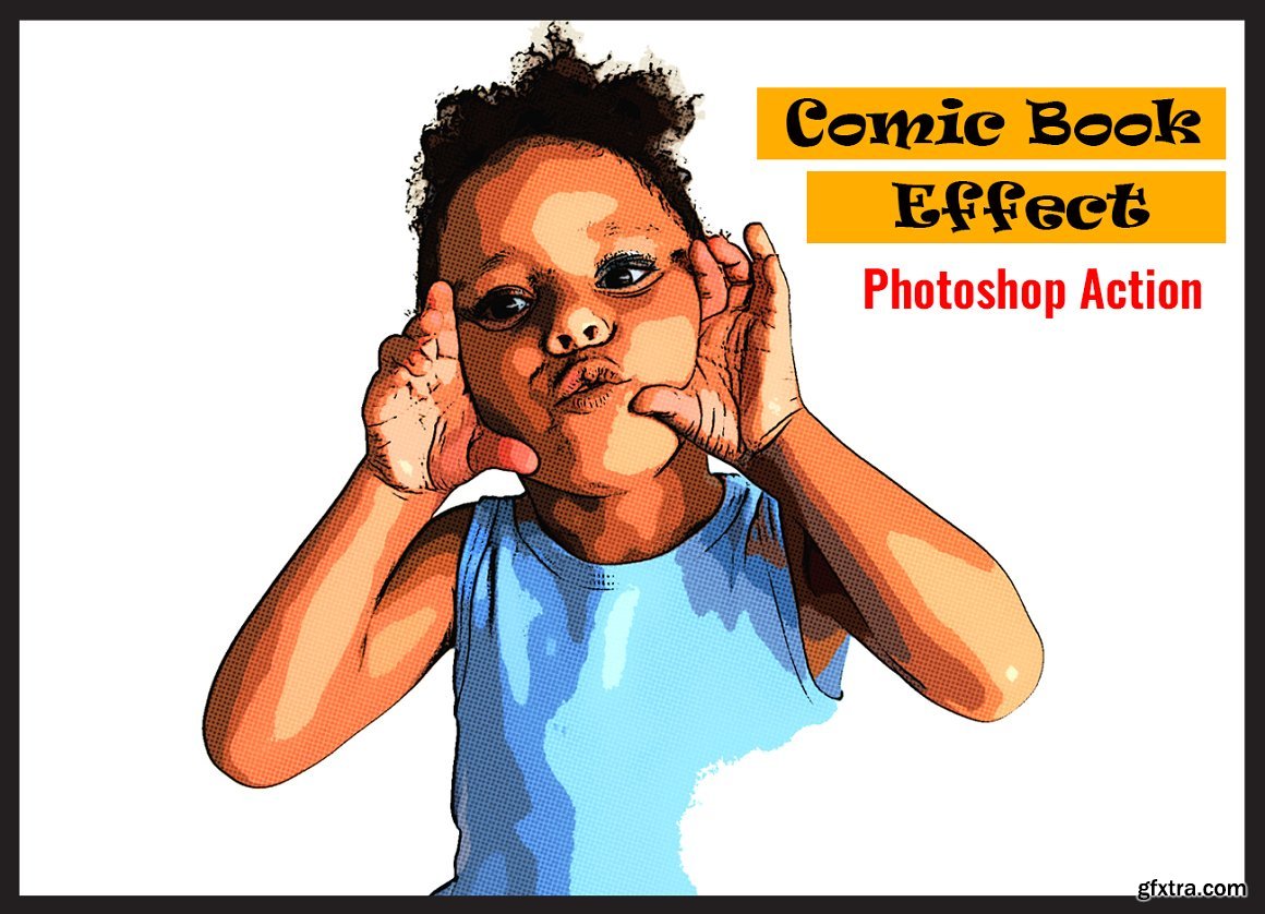 CreativeMarket - Comic Book Effect Photoshop Action 4892592 » GFxtra