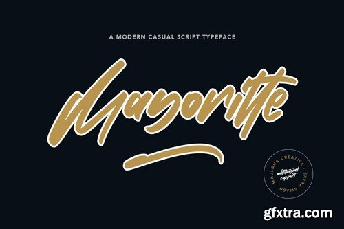 Mayoritte Modern Casual Script Typeface