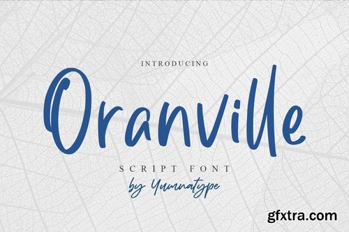 Oranville-Classy Handwritten Font