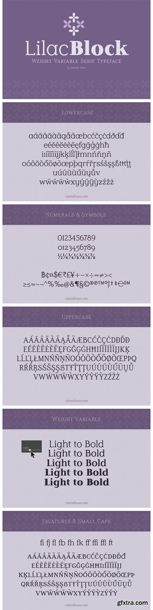 Lilac Block Font