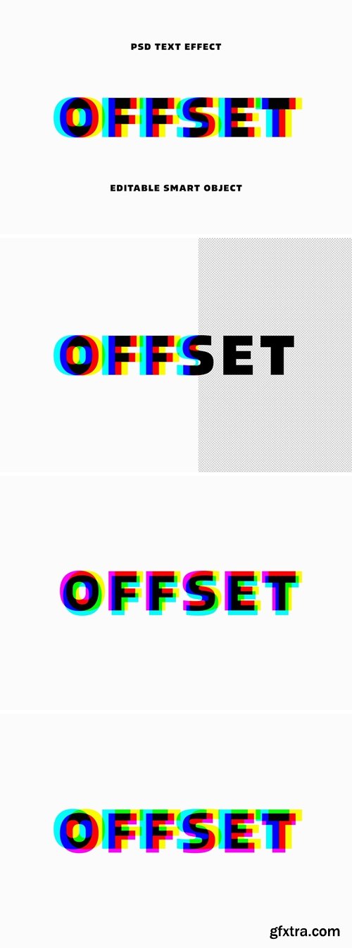 Anaglyphic Stereo Text Effect