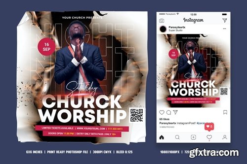 Church Square Flyer & Instagram Post