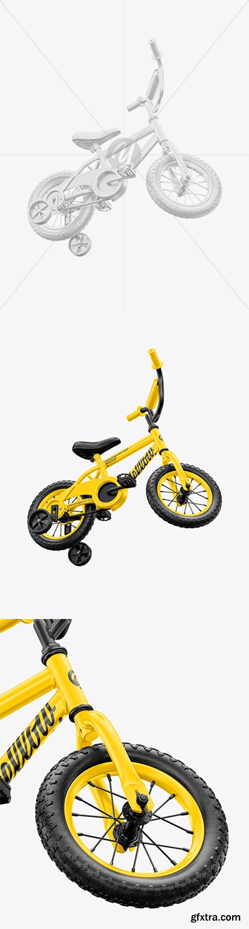 Children Bike Mockup - Half Side View 66100