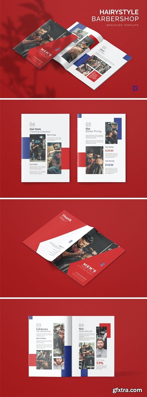 Hairstylist Barbershop - Brochure Template