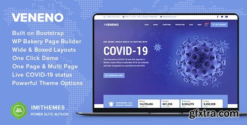 ThemeForest - Veneno v1.3 - Coronavirus Information WordPress Theme - 26636397