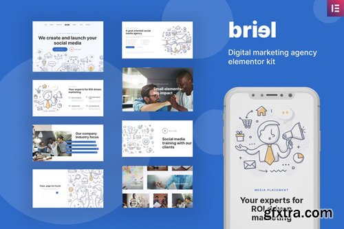 ThemeForest - Briel v1.0 - Digital Marketing Agency Elementor Template Kit - 28615168