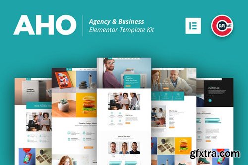 ThemeForest - Aho v1.0 - Agency & Business Elementor Template Kit - 28494976