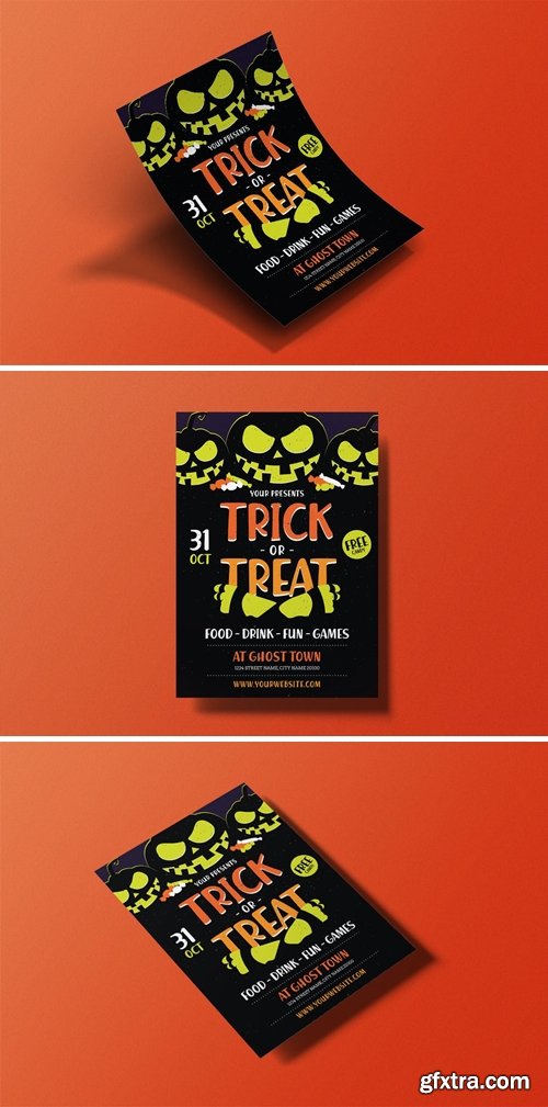 Halloween Trick or Treat Flyer