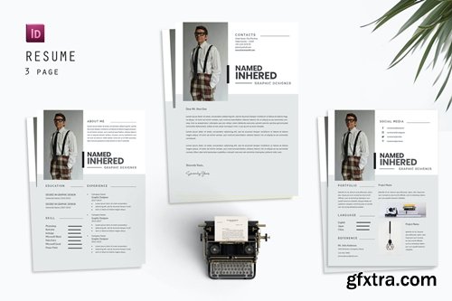 Contacts Graphic Resume Designer