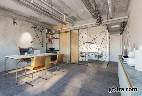 Interior Office Room Scene By DuyPham