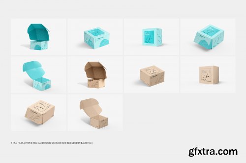 Mailer Box Packaging Mockups