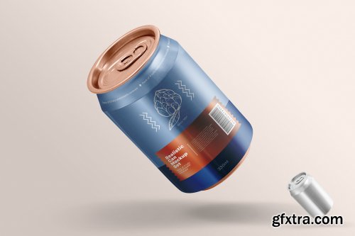 Realistic Can Mockup Set