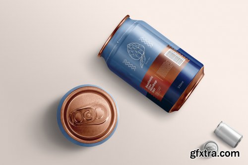 Realistic Can Mockup Set