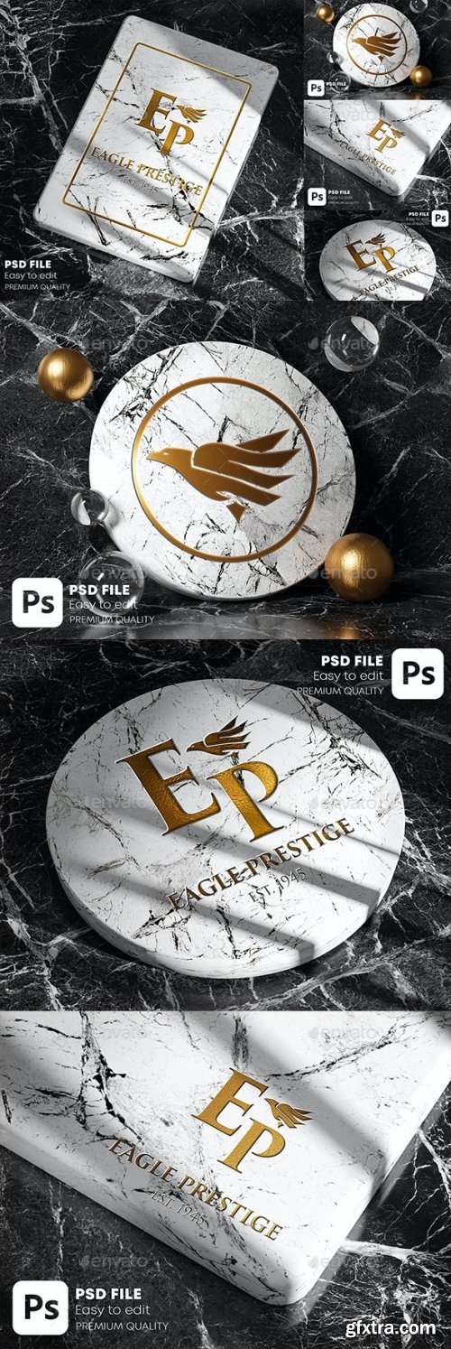 GraphicRiver - Gold Marble Logo Mockup Pack 28404047