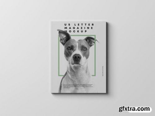 Close up on letter magazine mockup