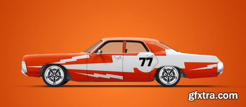 Sport car Mockup