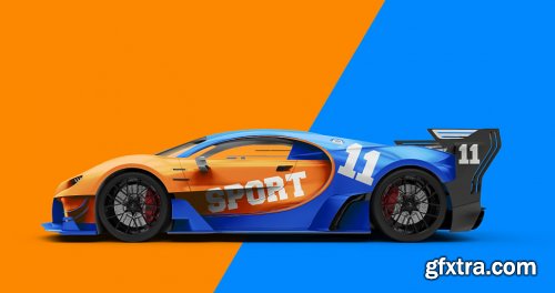 Sport car Mockup