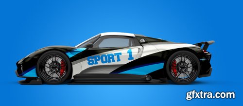 Sport car Mockup