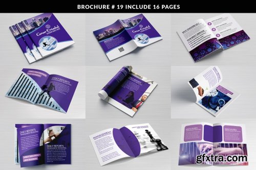 CreativeMarket - Business Bifold Bundle 20 Template 5207635