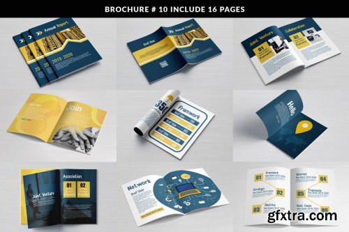 CreativeMarket - Business Bifold Bundle 20 Template 5207635