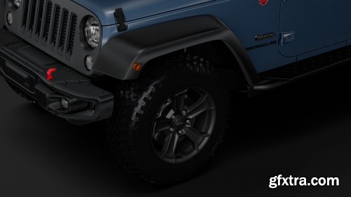 Jeep Wrangler Unlimited Rubicon Recon JK 2017 3D model