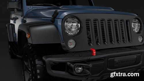 Jeep Wrangler Unlimited Rubicon Recon JK 2017 3D model