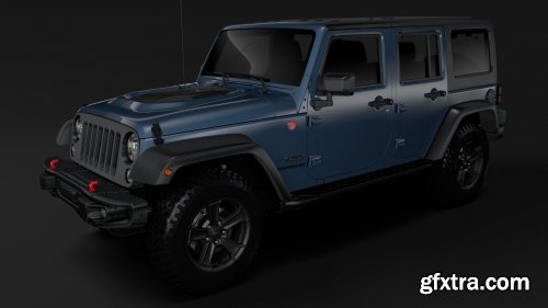 Jeep Wrangler Unlimited Rubicon Recon JK 2017 3D model