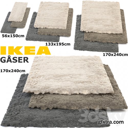 IKEA GASER (GOSER) RUG SET