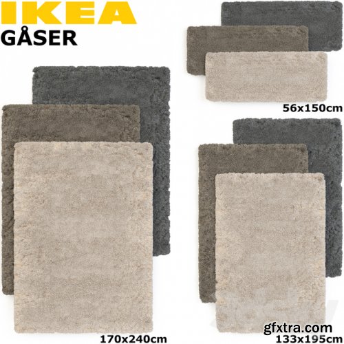 IKEA GASER (GOSER) RUG SET