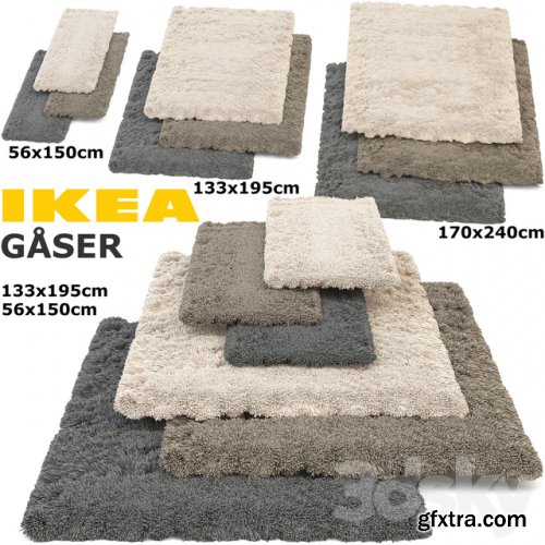 IKEA GASER (GOSER) RUG SET