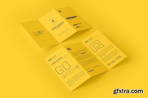 CreativeMarket - A4 Z Fold Brochure Mockup 5313789