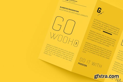 CreativeMarket - A4 Z Fold Brochure Mockup 5313789