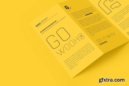 CreativeMarket - A4 Z Fold Brochure Mockup 5313789