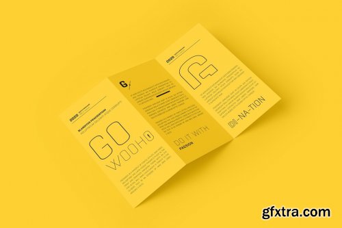 CreativeMarket - A4 Z Fold Brochure Mockup 5313789