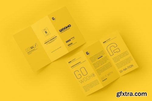 CreativeMarket - A4 Z Fold Brochure Mockup 5313789