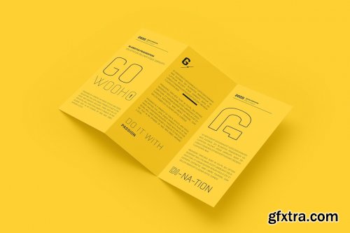 CreativeMarket - A4 Z Fold Brochure Mockup 5313789